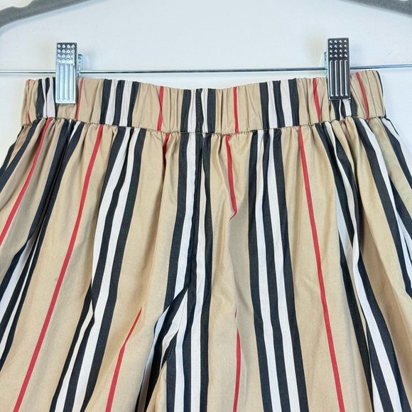 Burberry Tan Striped Tamara Icon Girls Sailor Shorts w/ Button Detail 10Y 140cm - Picture 10 of 16
